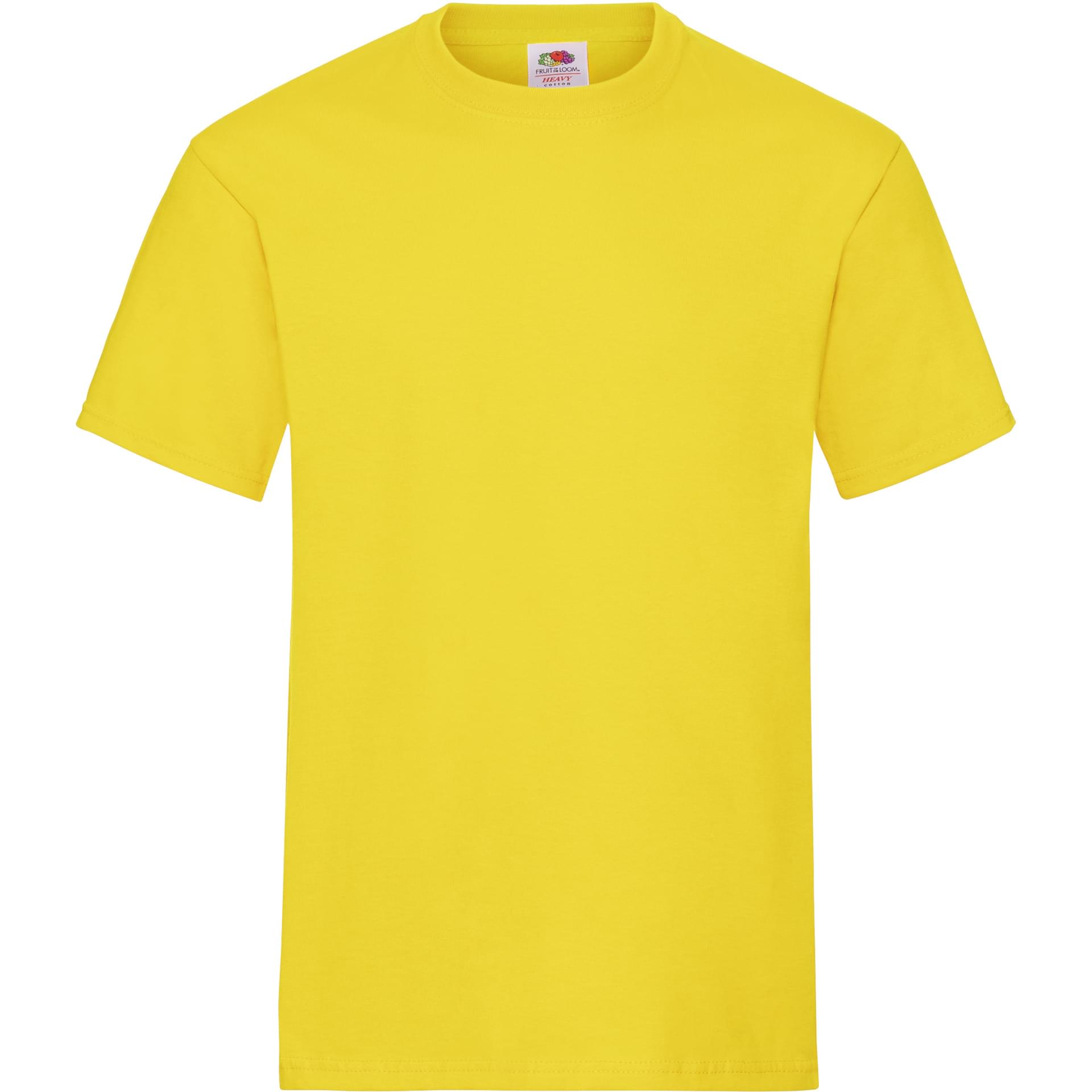 Teeshirt personnalisé Heavy Cotton T fruit of the loom jaune
