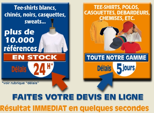 impression sur tee-shirts personnalis�s