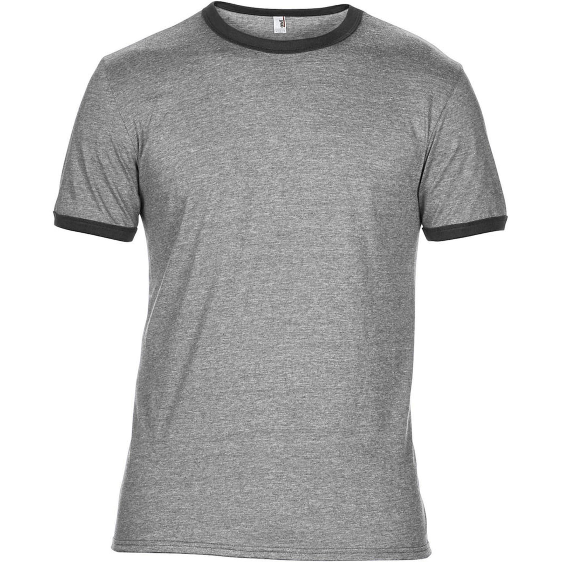 Tee-shirt personnalisé Anvil adult lightweight ringer tee anvil heather ...
