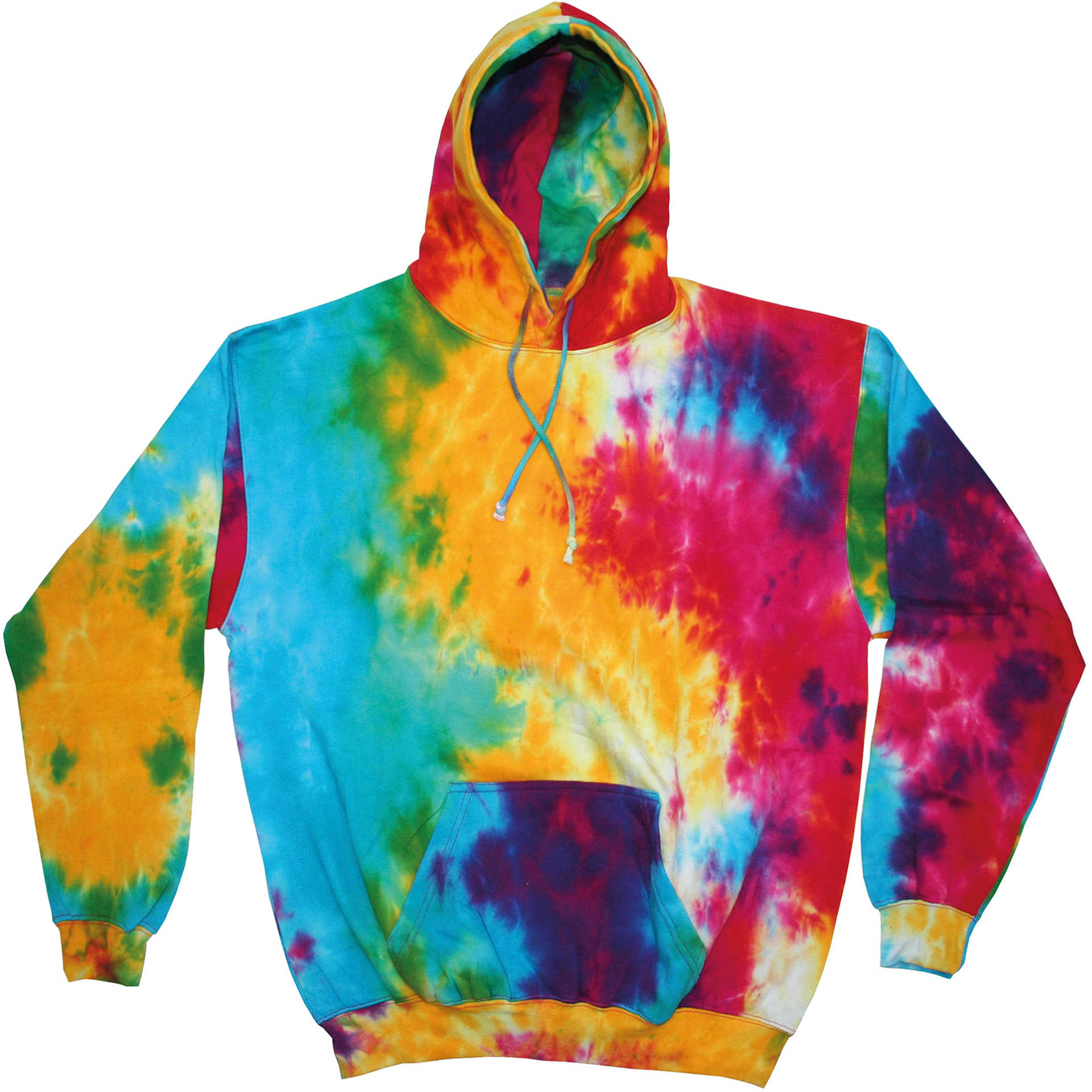 Sweat personnalisé Rainbow Tiedyes Hoodie Colortone multi_rainbow