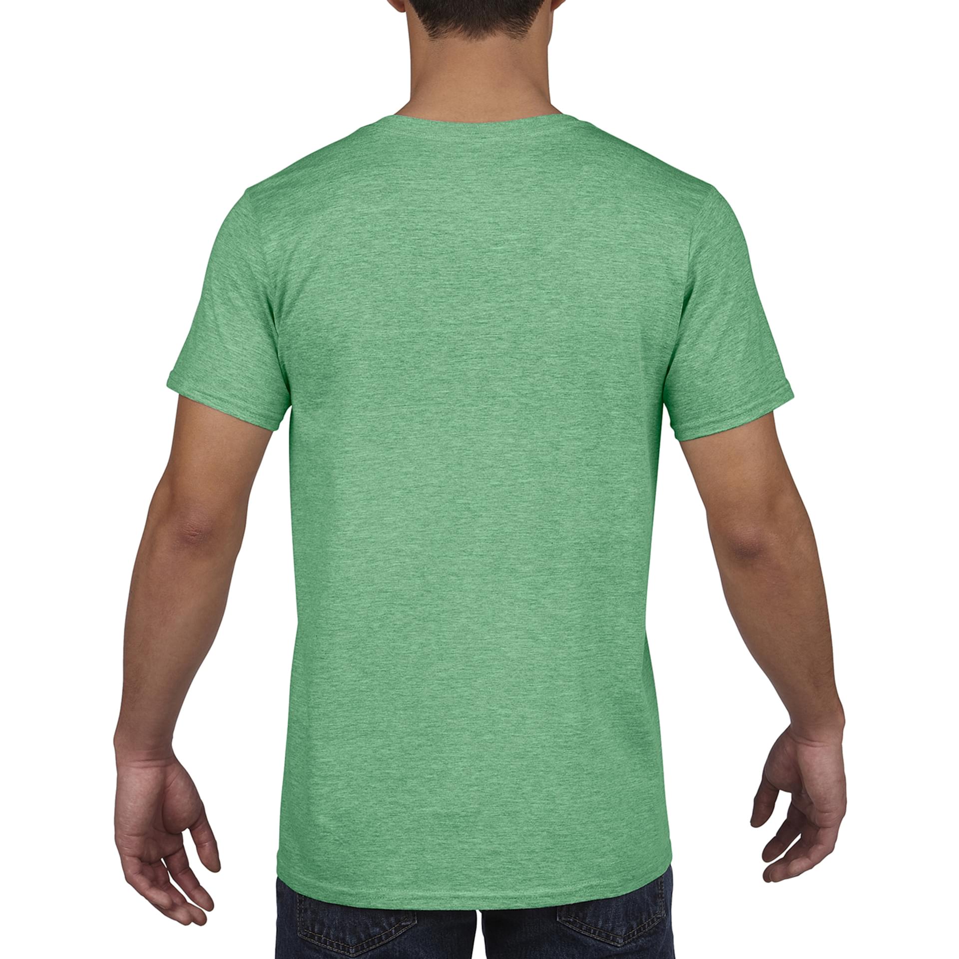 Teeshirt personnalisé Softstyle VNeck TShirt gildan heather_irish_green