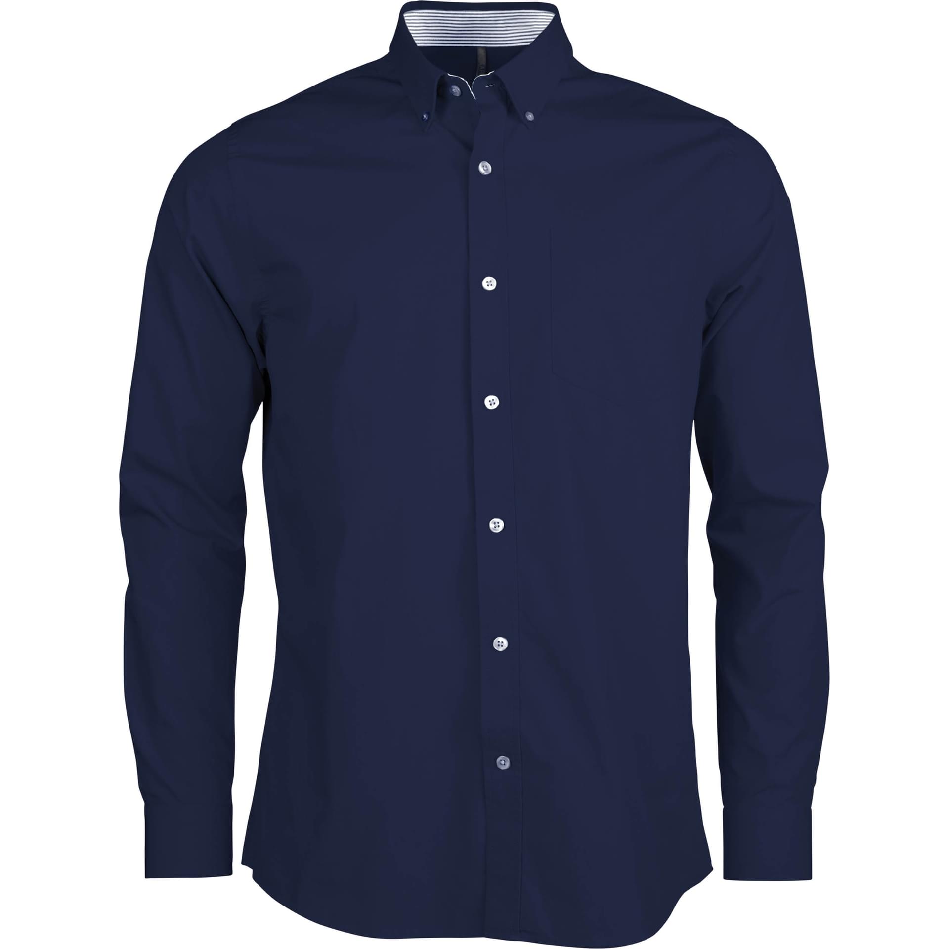 Chemise Homme Slim Fit Manches Longues - INSFITY - Noir - Coupe Slim - Tissu Confortable Noir - Prêt-à-Porter