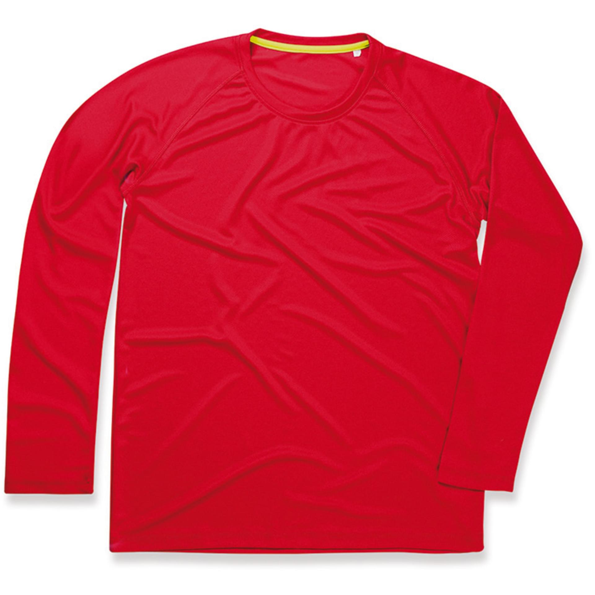 Tee-shirt personnalisé Long sleeve for men stedman crimson_red